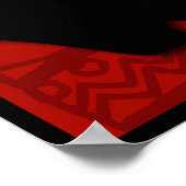 Poster Cute Cochon Chinois Année Zodiac Anniversaire Carr (Coin)