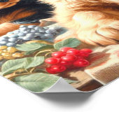 Poster Cute Cocker Peinture Espagnole (Coin)