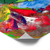 Poster Cute Colorful Kitten Chat Whimsical (Coin)