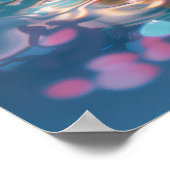 Poster Cute Corgi Chill dans l'eau (Coin)