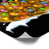 Poster Cute Corn Snake Christmas Light Funny Corn Snake L (Coin)