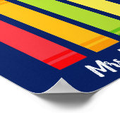 Poster Cute Crayon École élémentaire personnalisée (Coin)