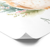 Poster Cute Cute Elegant Chouette Bois Animal Nursery (Coin)