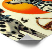 Poster Cute Dalmatien sans joint (Coin)