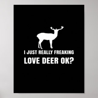 Poster Cute Deer Lover Trendy Modern Aesthetic
