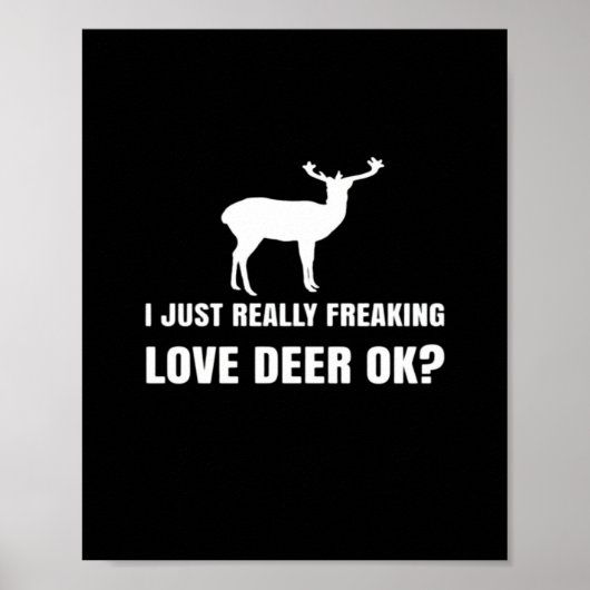 Poster Cute Deer Lover Trendy Modern Aesthetic (Devant)