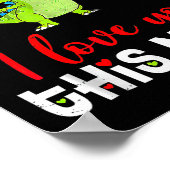 Poster Cute Dinosaur I Love You This Much Valentines Day (Coin)