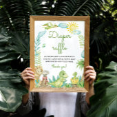 Poster Cute Dinosaure Dineuse Raffle