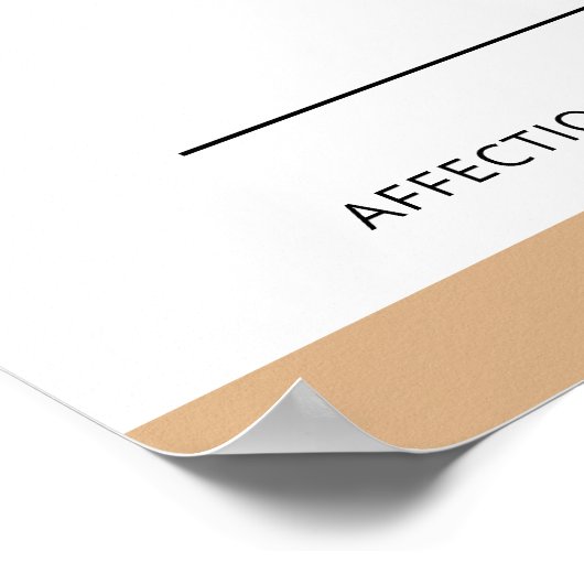 Poster Cute Dog Italien Grishound Avec Texte Personnalisé (Coin)