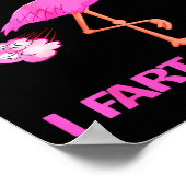 Poster Cute Don't E Me I Fart Easy Fart Joke Flamingo Wom (Coin)