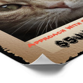 Poster Cute drôle Chat photo Recherchée (Coin)