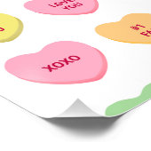 Poster Cute drôle girly conversation personnalisée bonbon (Coin)