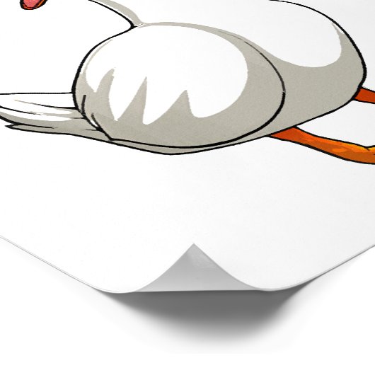 Poster Cute Duck Design Hommes sauvagine Oiseau Animaux A (Coin)