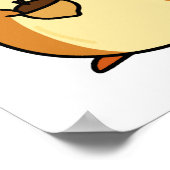 Poster Cute écureuil Kawaii (Coin)