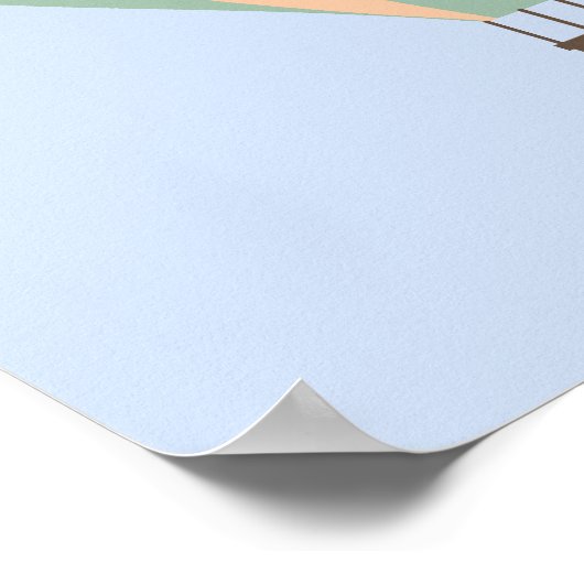 Poster Cute Elephant Riding Hot Air Balloons Rising (Coin)