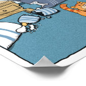 Poster Cute et drôle Mauvais chat destructeur (Coin)