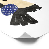 Poster Cute et moderne dessin à la main Toucan Nursery Ar (Coin)