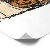 Poster Cute Fall Highland Cow Ghost Halloween (Coin)