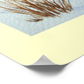 Poster Cute field mouse snow scene wildlife (Coin)