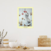 Poster Cute field mouse snow scene wildlife (Cuisine)
