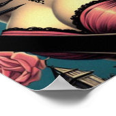 Poster Cute fille Goth Vintage (Coin)