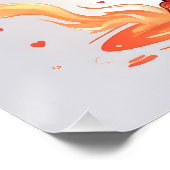 Poster Cute Fire Baby Dragon Art (Coin)