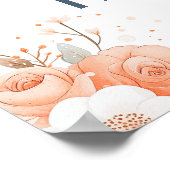 Poster Cute Floral Jellyfish Anniversaire Bienvenue (Coin)