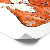 Poster Cute Fox Whimsical (Coin)