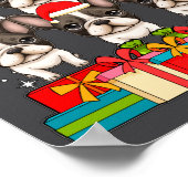 Poster Cute French Bulldog Le Frenchie Christmas Tree Xma (Coin)