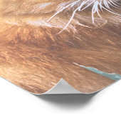 Poster Cute Funky Gingembre Chat Kitten Peinture (Coin)