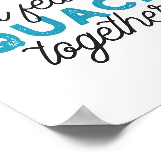 Poster Cute Funny Canards Puns Conception de devis (Coin)