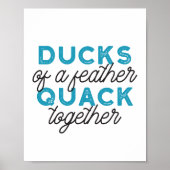 Poster Cute Funny Canards Puns Conception de devis (Devant)