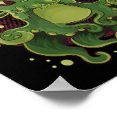 Poster Cute & Funny Cathulhu Kawaii Chat Cthulhu  (Coin)