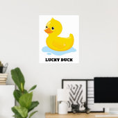 Poster Cute Funny Lucky Duck (Bureau à domicile)