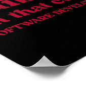 Poster Cute Funny Valentine's Day Software Developer Femm (Coin)