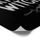 Poster Cute Funny Witch Witchy Birthday Witches Happy Wom (Coin)