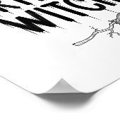 Poster Cute Funny Witch Witchy Birthday Witches Happy Wom (Coin)