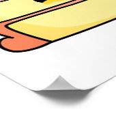 Poster Cute gâteau Kawaii (Coin)