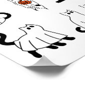 Poster Cute Ghost Chat Funny Halloween Costumes de tenue  (Coin)