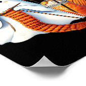 Poster Cute Ghost Crochet Tricot Amateurs Halloween Café (Coin)