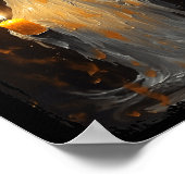 Poster Cute Ghost Holding bougie Fun Halloween Gothique V (Coin)