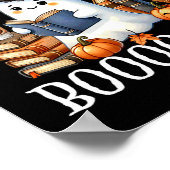 Poster Cute Ghost Lecture Livre Amateurs Halloween Lire p (Coin)