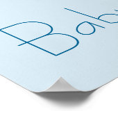 Poster Cute Giraffe avec un Baby shower de couronne fleur (Coin)