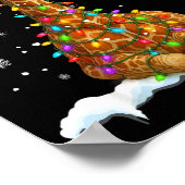 Poster Cute Giraffe Christmas Light Funny Giraffe Lover X (Coin)