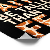 Poster Cute Giraffe Design For Men Women Adult Safari Gir (Coin)