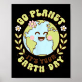Poster Cute Go Planet Son Jour des terres Enseignant Enfa (Devant)