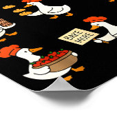 Poster Cute Goose Baking Funny Baker Goose Chef Pastry Ba (Coin)