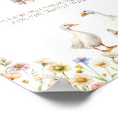 Poster Cute Goose Fleur sauvage Baby shower Déchets Raffi (Coin)