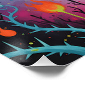 Poster Cute Gothique Hybrid - Éffrayant Imaginaire Night  (Coin)