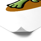 Poster Cute Grenouille verte (Coin)